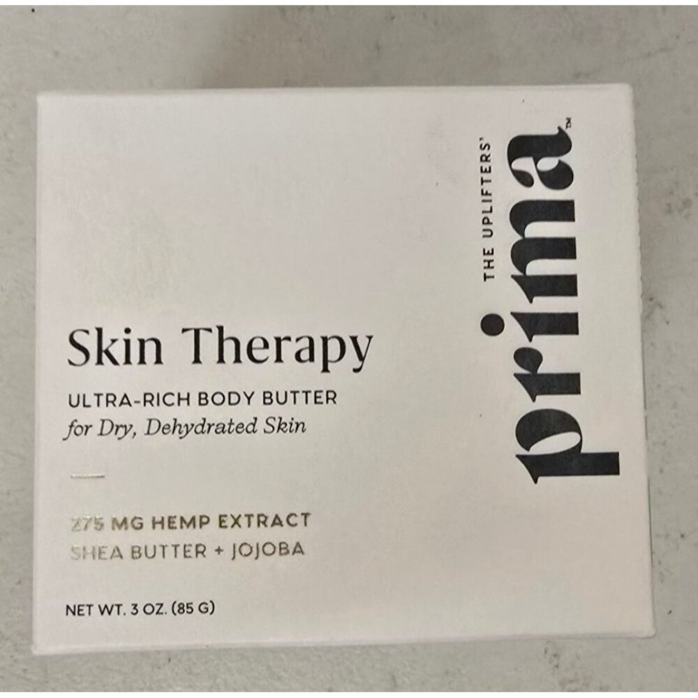 Prima Skin Therapy Ultra-Rich Body Butter 275 Mg Hemp Shea Butter Jojoba 3 Oz